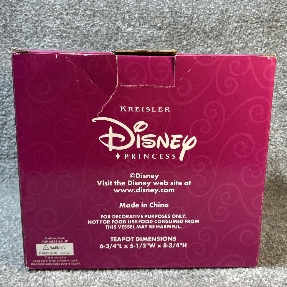 Disney Princess The Little Mermaid Collectible Kreisler Ceramic Teapot Ariel - Picture 11 of 12